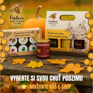 🍯 Namíchejte si svou chuť podzimu. 🍁 Když se venku ochlazuje, nic nepotěší víc než lžička poctivého medu. 🎁 Naše dárkové...